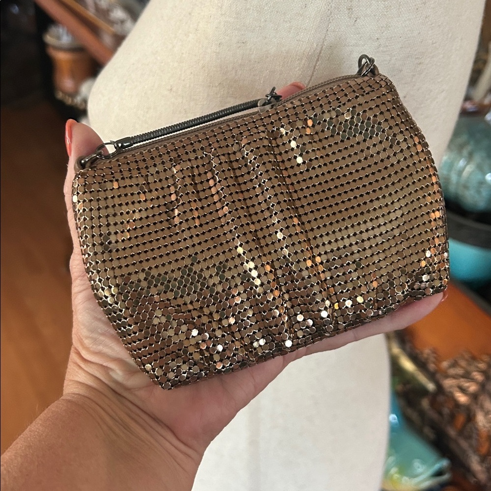 Vintage Bronze Metal Mesh Bag - Picture 12 of 15